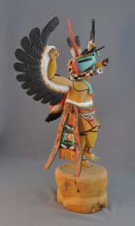 The beautiful Eagle Kachina appears at night ceremonies in March along 