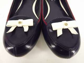   shoes red white blue patent Tommy Hilfiger 9 M dress flats  