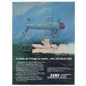  1984 Navy EDO AN/ALQ 166 Hydrofoil Minesweeping Sys Print 