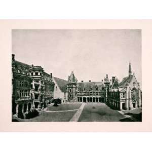 1906 Print Historic Chateau Blois France Courtyard Medieval Castle 