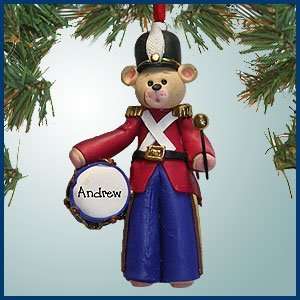  Personalized Christmas Ornaments   Drummer Bear in Uniform 
