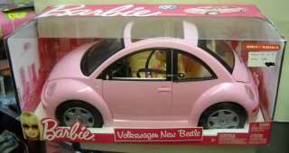 889 Mattel Kohls Volkswagen New Beetle w/Barbie Doll  