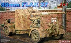 DRAGON 1/35 ◆★ 6287 WW2 88mm FLAK 37 GUN. 3in1 ◆★  