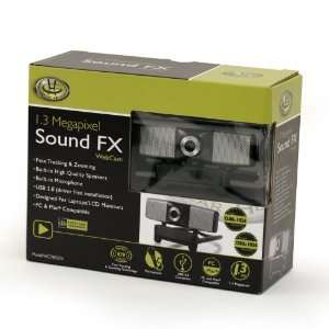  Webcam 1.3MP Soundfx with Built In Speakers & Mic Camera 