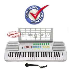  Children 49 Keys Electronic Piano Music Keyboard Silver 