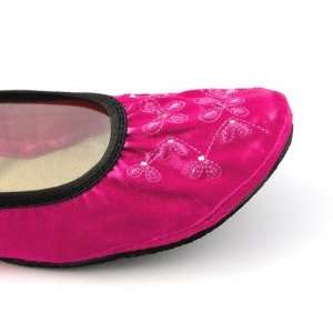   PINK Womens Foldable Flats in Pretty Pink Size Medium, Color Pink