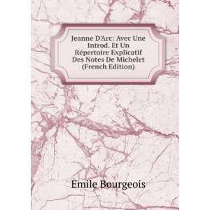  Des Notes De Michelet (French Edition) Emile Bourgeois Books