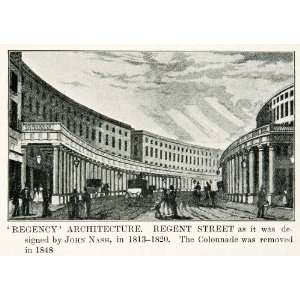  1922 Print Regent Street London England Regency 