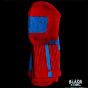   Nike Elite Basketball Crew Socks Sport Red/Royal Blue Large Platinum