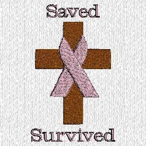 Embroidered Christian Breast Cancer Survivor T shirt  