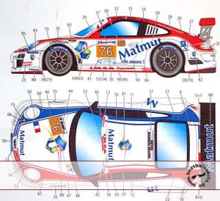 Build Fujimis 1/24 Porsche 911 GT3 (kit #123905) as the 2010 MATMUT 