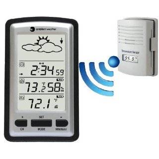 Ambient Weather WS 1280 Wireless Indoor & Outdoor Digital Thermometer 