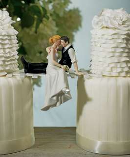 Romantic Wedding LOOK OF LOVE Bride & Groom Couple Cake Decoration 