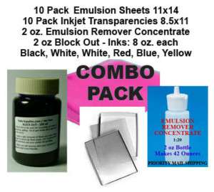 Screen Printing Supplies   Economy Pack  