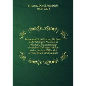   Jahrhunderts David Friedrich, 1808 1874 Strauss  Books