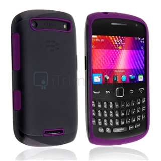   Hard Purple Skin Case Cover+Guard For Blackberry Curve 9350 9360 9370