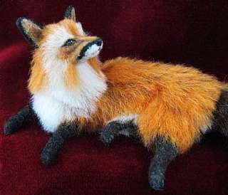 Original Sculpture, Alpaca Furred Red Fox, EBSQ, Cammis  