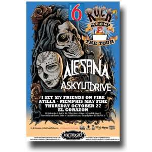  Alesana Poster   Concert Flyer   SEA Oct 11