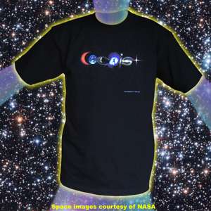 Coexist Cosmic T shirt S 2X Astronomy Stars Galaxies Sun Cosmos Earth 