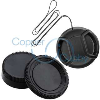 3in1 Camera Rear Lens + Body Lens Cover Cap+52mm Front Cap Cover for 