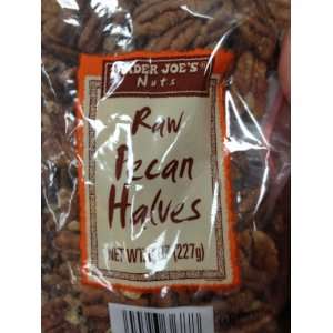 Trader Joes Raw Pecan Halves 8oz  Grocery & Gourmet Food