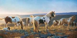 Horse Print Welcome To The Dawn by Nancy Glazier  