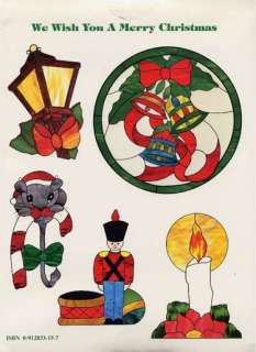 We Wish You Merry Christmas Stained Glass Pattern Book  