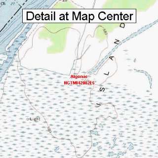  USGS Topographic Quadrangle Map   Algonac, Michigan 