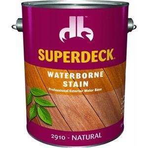  Superdeck Natural Waterborne Transparent Stain   Gallon (Pack of 4