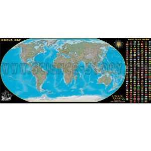  Large World Map Poster