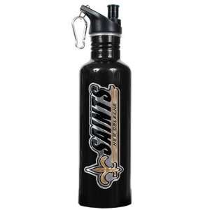  New Orleans Saints 26oz Black Stainless Steel Water Bottle 