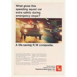 1968 Police Squad Car Raybestos Manhattan Copper Asbestos 