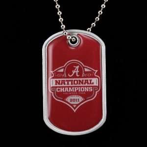  Alabama Crimson Tide 2011 BCS National Champions Dog Tag 