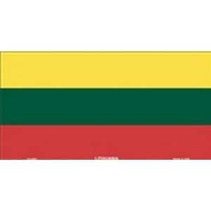  Lithuania Flag License Plate Plates Tags Tag auto vehicle 