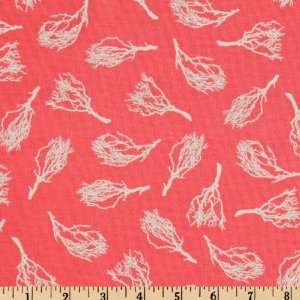   Branch Salmon Fabric By The Yard joel_dewberry Arts, Crafts & Sewing