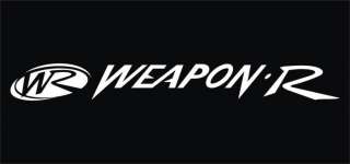 Weapon R vinyl performance decal sticker  