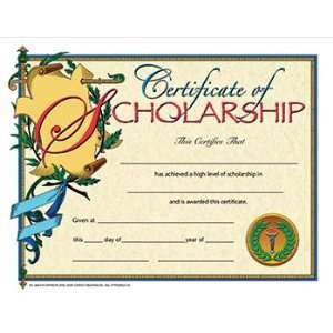  Certificate Of Scholarship 30 Set