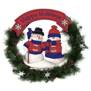  BSS   Florida Panthers NHL Snowman Christmas Wreath (20 