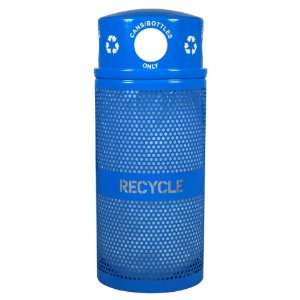  Perforated 40 Gallon Recycling Receptacle for Cans/Bottles 