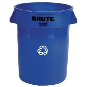   Recycling Container, Legend Brute, Round, 27.25 inches, Blue 