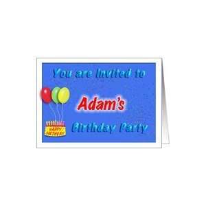    Adams Birthday, Invitation to the Party Card Toys & Games