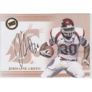  Pass Football Autograph Bronze 11 Jermaine Green Washington State 