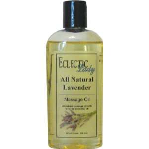  All Natural Lavender Massage Oil, 4 oz Beauty