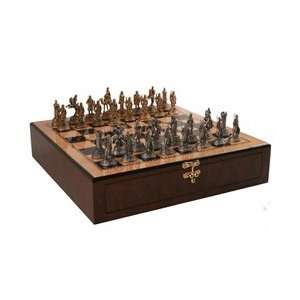  Metallic Antique Finish Crusades Chessmen Toys & Games