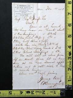   Handwritten Letter on A. Emerson & Co. Paper House Letterhead  