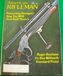 AMERICAN RIFLEMAN 1980 RUGER AUCTIONS JACK OCONNOR  