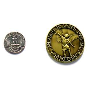  3D Army Saint Michael Challege Coin (Hero Coin) 1.75 