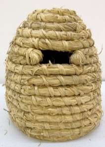 Abode Straw Beehive Basket 8  