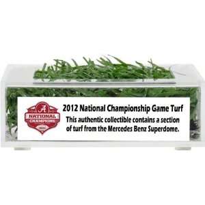 2011 BCS Championship Game Used Turf with Display Case  Details 