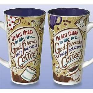  God, Friends, Coffee Java Mug